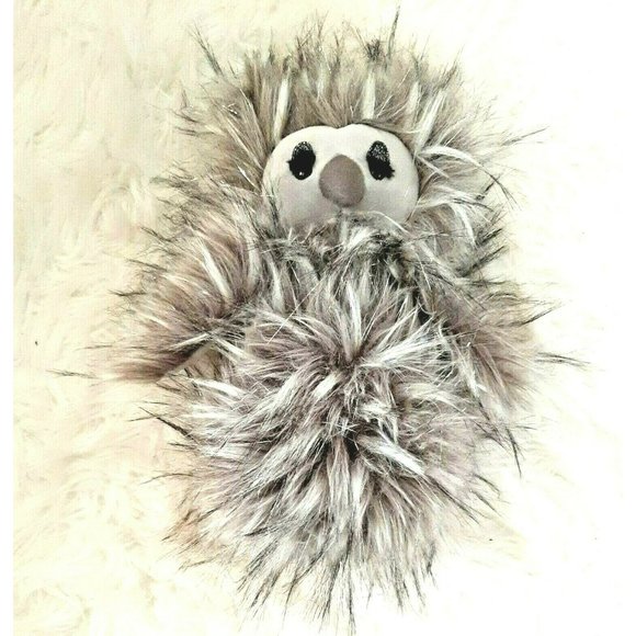 Gloria Owl Jellycat Plush Stuffed Animal Bird 12" Silver Glittery Gray - Picture 1 of 11